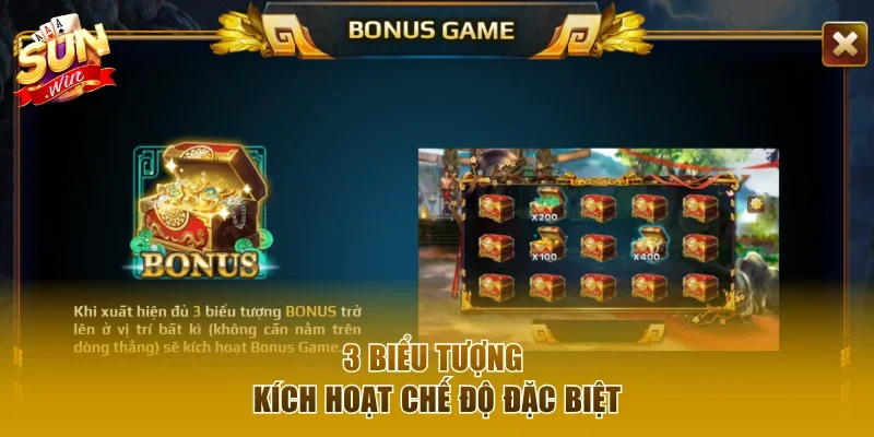 3 biểu tượng kích hoạt chế độ đặc biệt