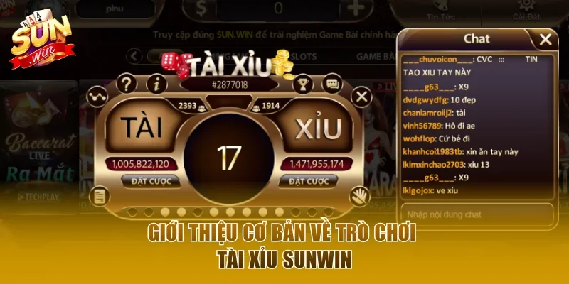 Giới thiệu cơ bản về trò chơi tài xỉu Sunwin