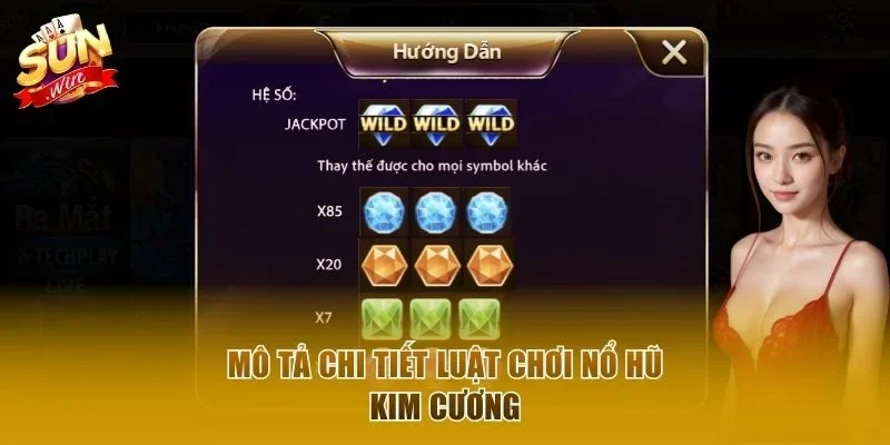 Mô tả chi tiết luật chơi nổ hũ Kim Cương