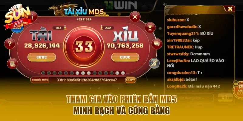 Tham gia vào phiên bản MD5 minh bạch và công bằng